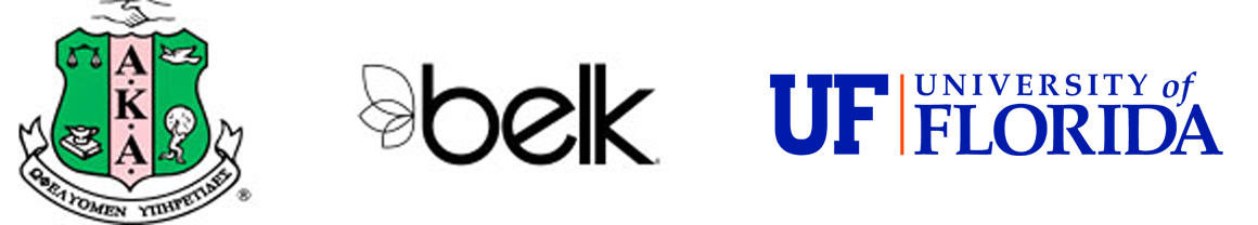 AKA, Belk, University of Florida logos