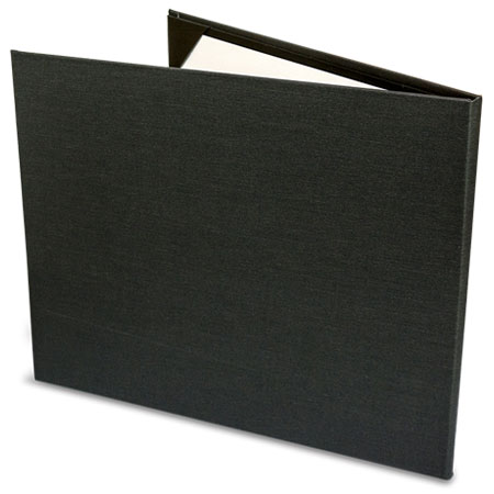 Black turn edge diploma holder — back
