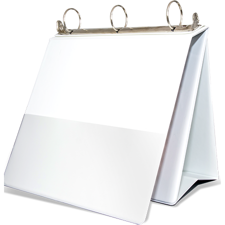 Easel binder — outside, open