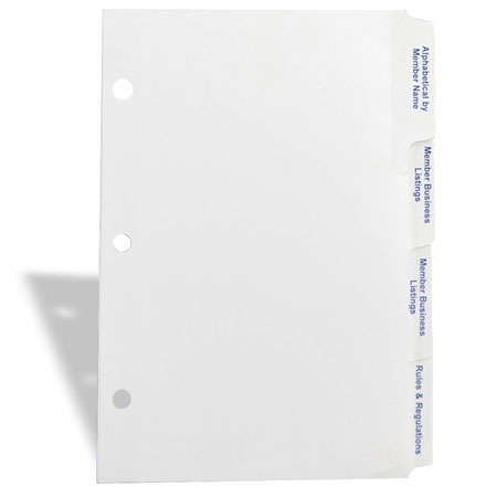 Custom index tabs