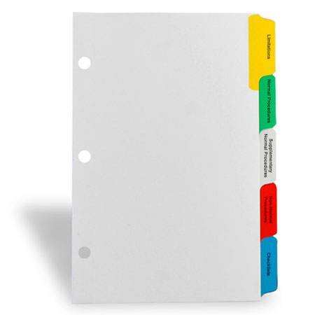 Custom index tabs example