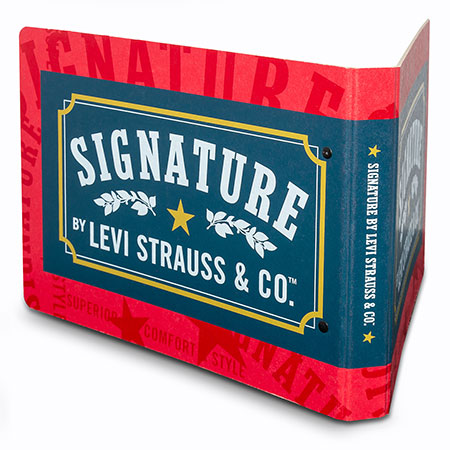 Levi Strauss kraft binder — back