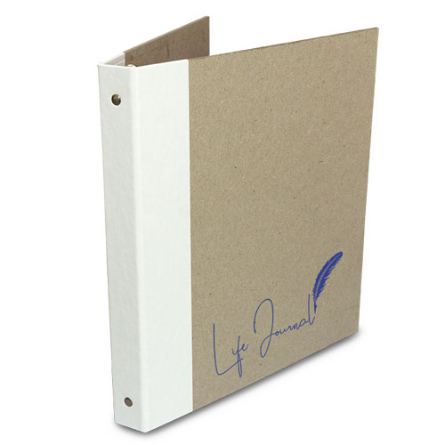 Life Journal kraft binder — front