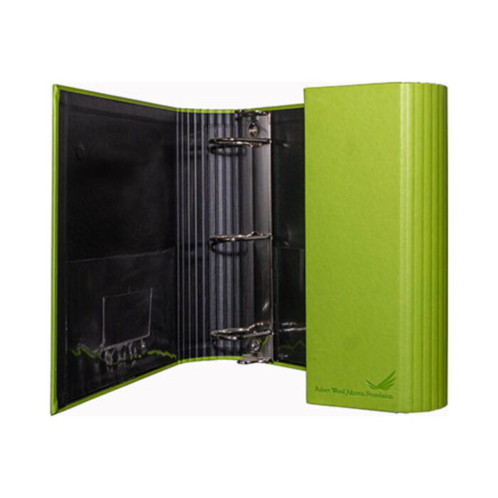 RW Johnson litho wrap binder — open
