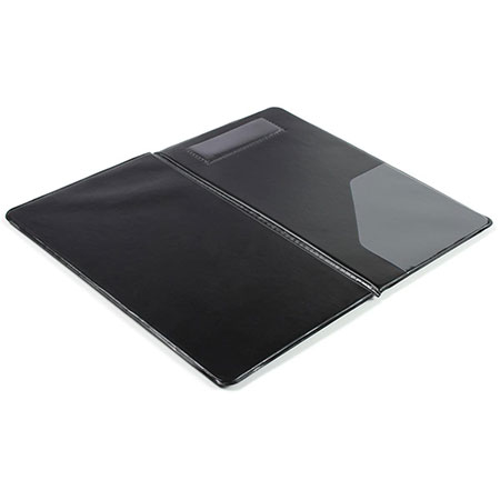Credit card presenter with foil stamp