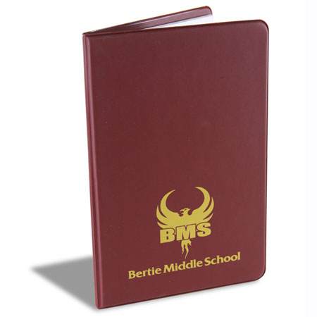Junior vinyl padfolio printed 1-color
