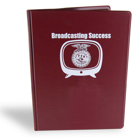 Letter size vinyl padfolio printed 1-color