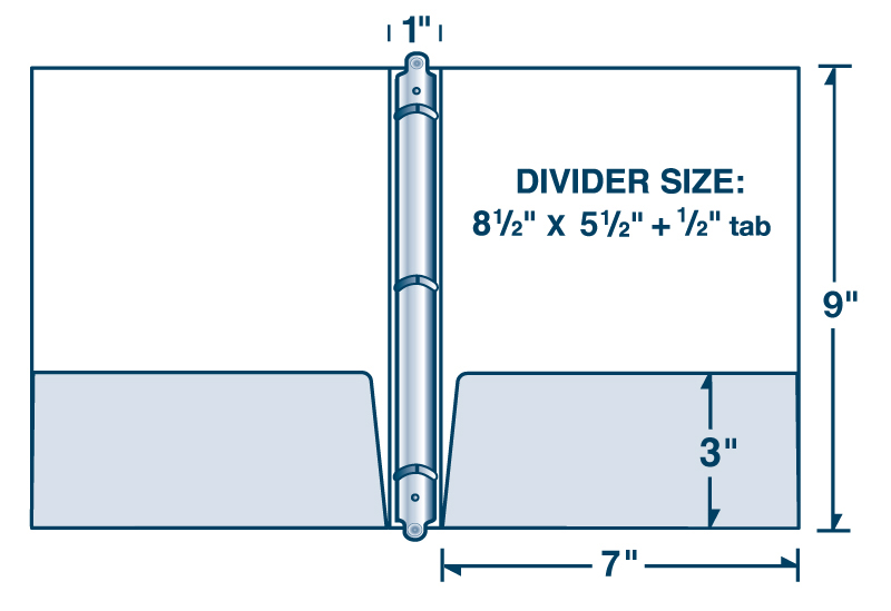 88-61 Small Binder with Two Pockets