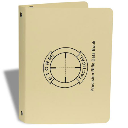 Precision Rifle poly binder — front, printed 1 color