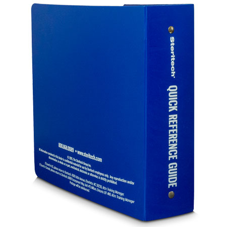 Steritech poly binder — back