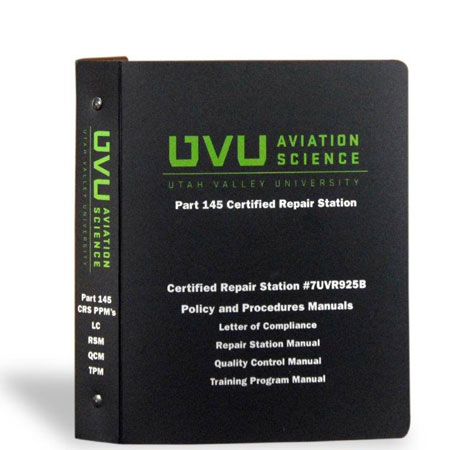UVU poly binder — outside, 7-ring, black matte