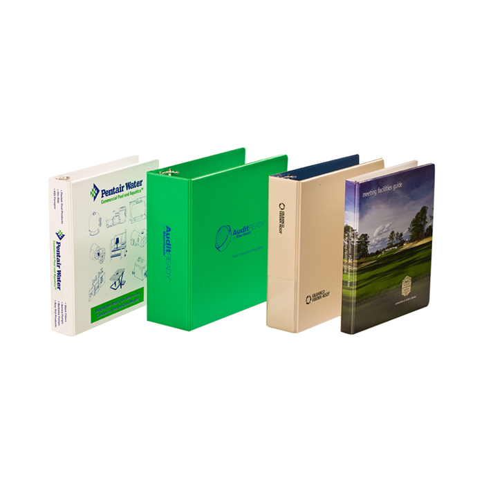 Screen printed vinyl binders