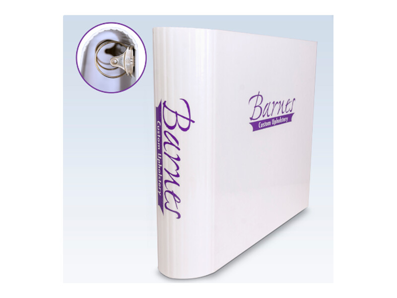 Euro Crease spine binder with metal finger pull