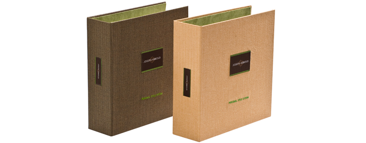 Cloth and linen turn edge binders