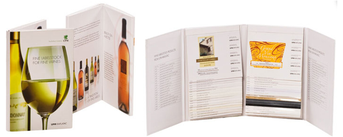 Custom turn edge 3-panel presentation binders