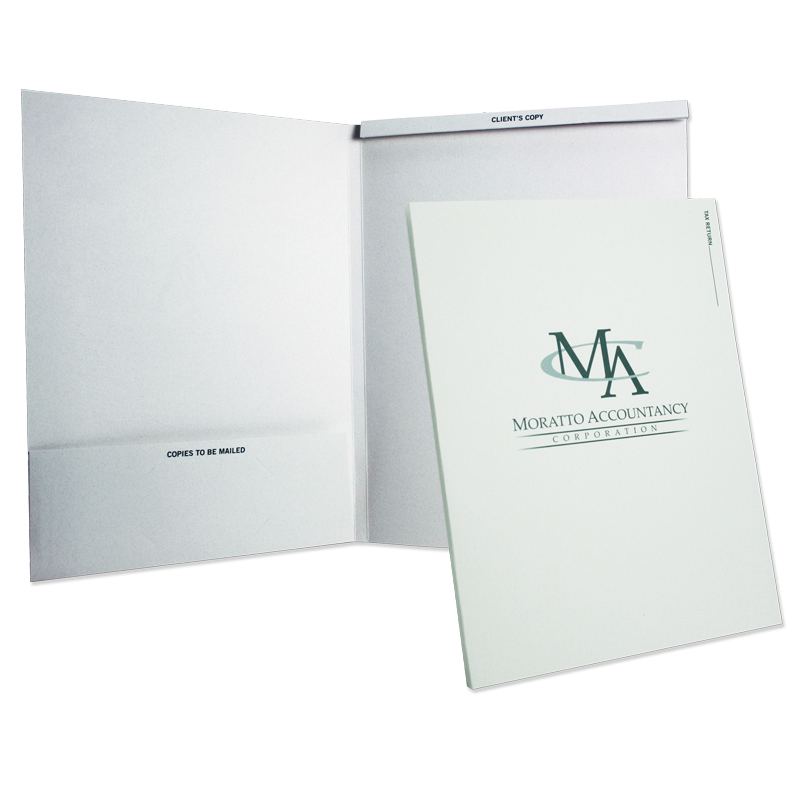 08-11 Two Pocket Folder with 1/4" Backbone