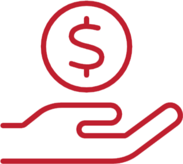 hand with money icon